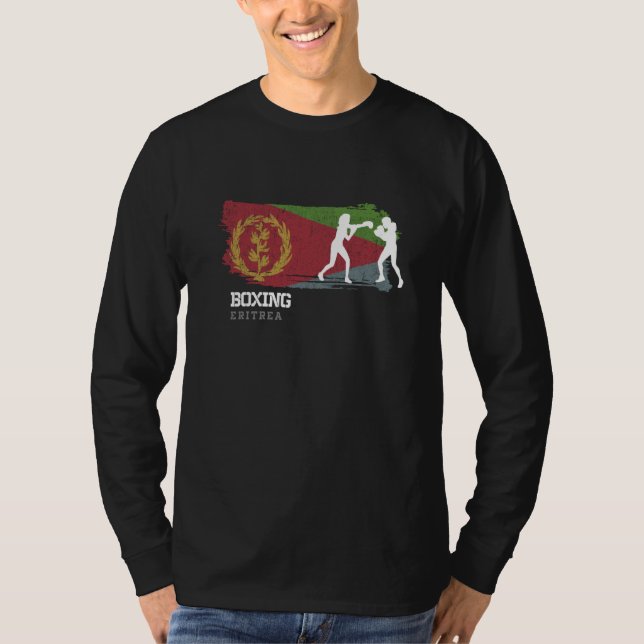 Womens Boxing Eritrea Combat Sports Fighter Boxing T-Shirt (Vorderseite)