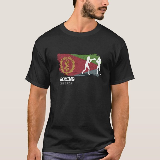 Womens Boxing Eritrea Combat Sports Fighter Boxing T-Shirt (Vorderseite)