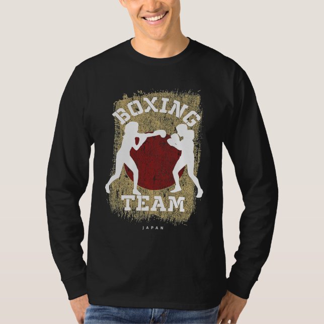 Womens Boxing Japan Combat Sports Fighter Boxing T-Shirt (Vorderseite)