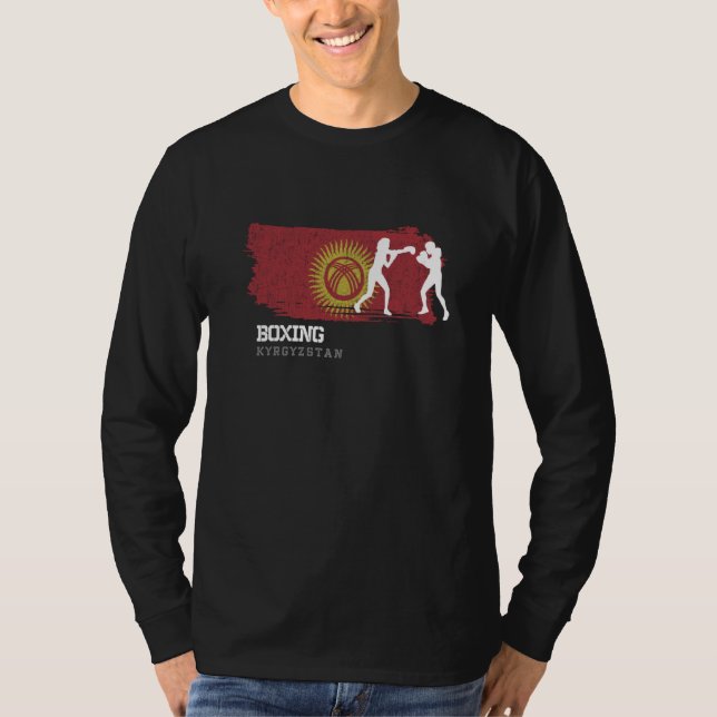 Womens Boxing Kyrgyzstan Combat Sports Fighter Box T-Shirt (Vorderseite)