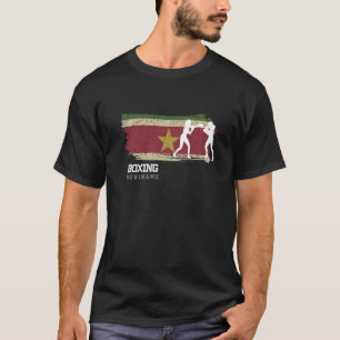 Womens Boxing Suriname Combat Sports Fighter Boxen T-Shirt