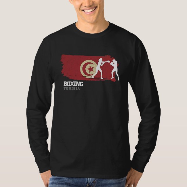 Womens Boxing Tunisia Combat Sports Fighter Boxing T-Shirt (Vorderseite)