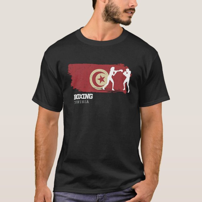 Womens Boxing Tunisia Combat Sports Fighter Boxing T-Shirt (Vorderseite)