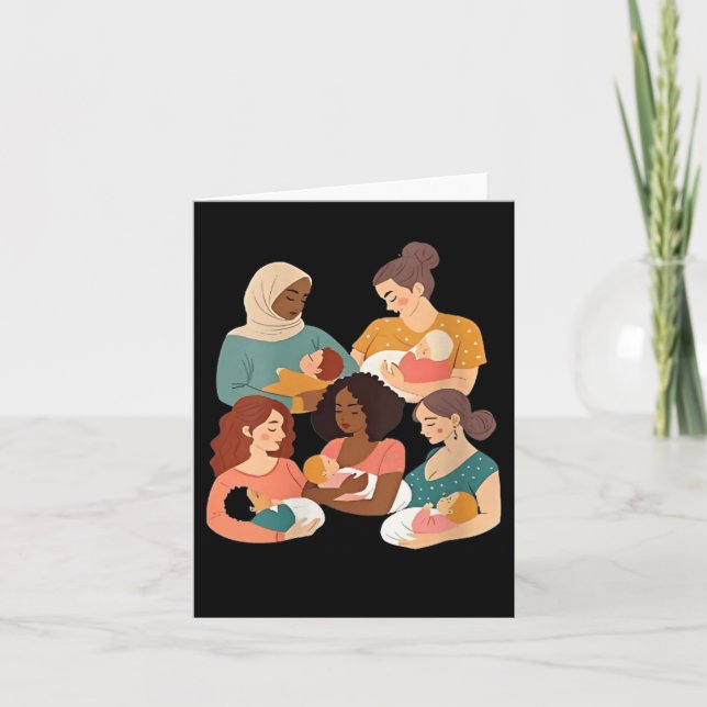 Womens Breastfeeding Lactation Consultant Birth Wo Karte (Vorderseite)