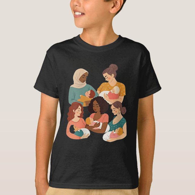 Womens Breastfeeding Lactation Consultant Birth Wo T-Shirt (Vorderseite)