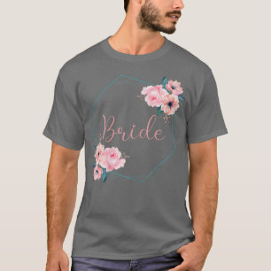 Womens Bride Stag Party Rose Wreath Bride 600 T-Shirt