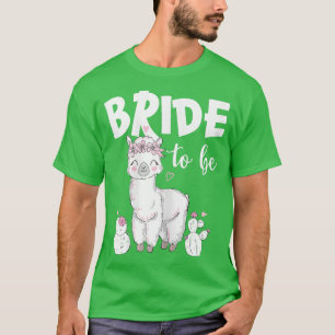 Womens Bride to be Team Bride Niedlich Llama Alpac T-Shirt