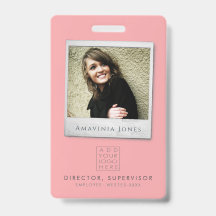Womens Business Photo ID Identification Plastic