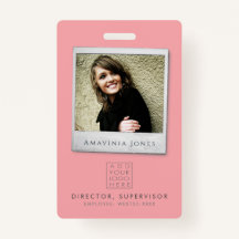 Womens Business Photo ID Identification Plastic