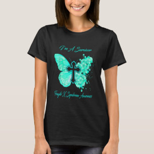 Womens Butterfly Ich bin ein zerbrechliches X-Synd T-Shirt