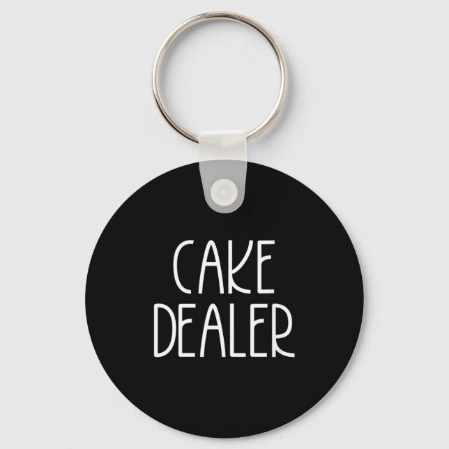 Womens Cake Er - Funny Foodie Feast Baker Quote V- Schlüsselanhänger (Vorderseite)