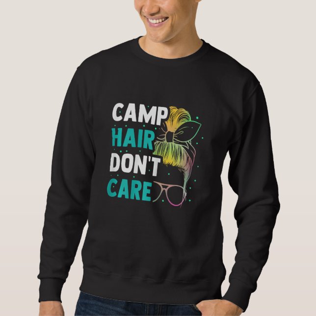 Womens Camping Outfit  Camper Camp Sweatshirt (Vorderseite)