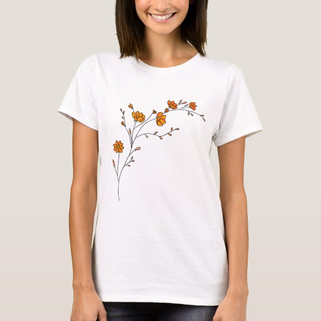 Women's Casual Short Sleeve T-Shirt – Soft Cotton  (Vorderseite)