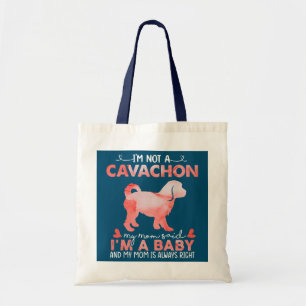 Womens Cavachon Mama sagte Baby Funny Cavachon Dog Tragetasche