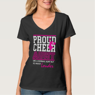 Womens Cheerleading T Shirt Proud Cheer Tante T-Sh