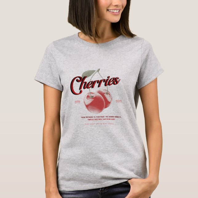 Women's Cherries Tshirt  (Vorderseite)