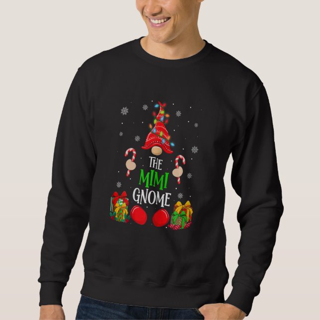 Womens Christmas Mimi Gnome Matching Family Xmas T Sweatshirt (Vorderseite)