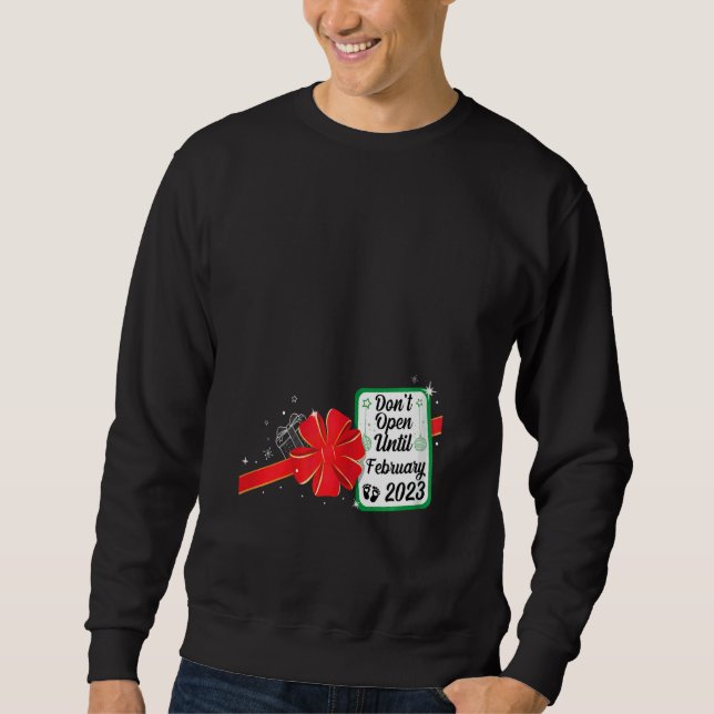 Womens Christmas Pregnancy announcement 2022 xmas  Sweatshirt (Vorderseite)
