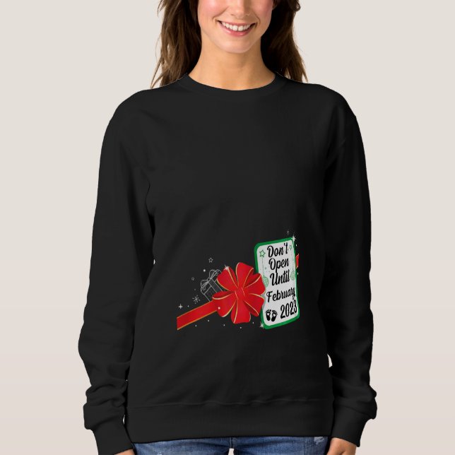 Womens Christmas Pregnancy announcement 2022 xmas  Sweatshirt (Vorderseite)