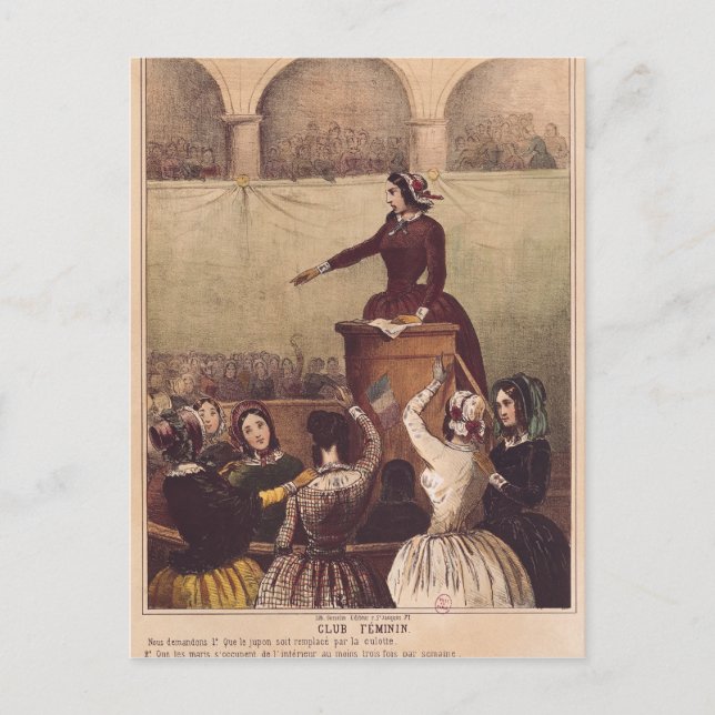 Women's Club, c.1848 Postkarte (Vorderseite)