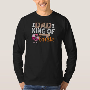Womens Coffee Wine Zitat Barista Cool Coffee Wein T-Shirt