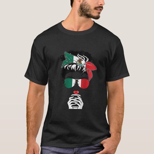 Womens Cool Mexican Coffee Mama Girl Aunt Sister M T-Shirt (Vorderseite)