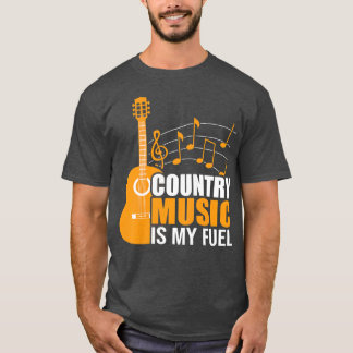 Womens Country Music is my fuel funny Music and Mu T-Shirt