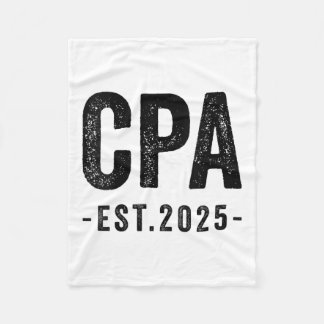 Womens CPA Est 2025 Certified Public Accountant Ex Fleecedecke