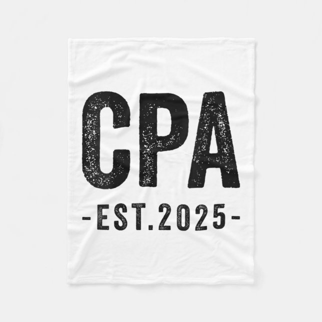 Womens CPA Est 2025 Certified Public Accountant Ex Fleecedecke (Vorderseite)