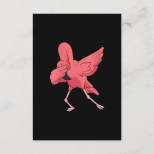 Womens Dabbing Flamingo Bird Niedlich Flamingo Pin Begleitkarte