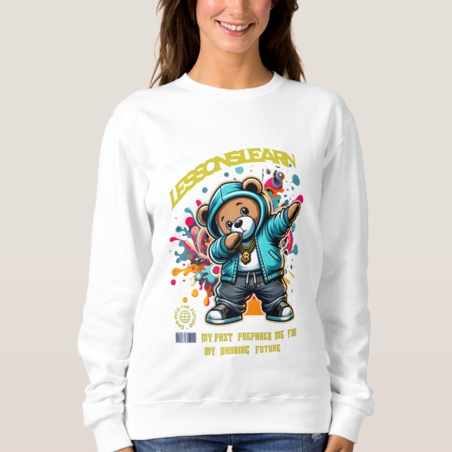 WOMEN'S DABBING FUTURE LESSONS LEARN SWEATSHIRT  (Devant)