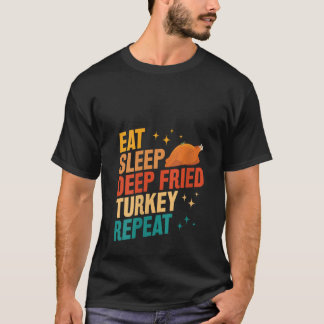 Womens Deep Fried Turkey Lover V Neck T-Shirt
