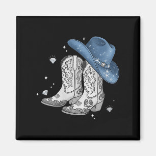 Womens Denim & Diamonds Black T-Shirt Western Magnet
