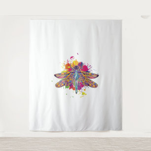 Womens Draquelly Colorful Graphic Insekt Wandteppich