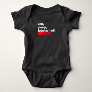 Womens Eat Sleep Lobster Roll Wiederholung Maine L Baby Strampler
