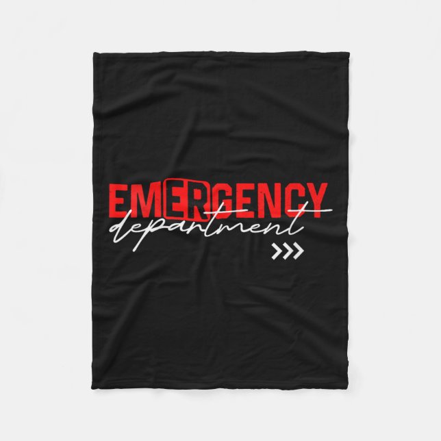 Womens Emergency Room Er Rn Nurse Nursing School H Fleecedecke (Vorderseite)