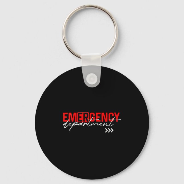 Womens Emergency Room Er Rn Nurse Nursing School H Schlüsselanhänger (Vorderseite)