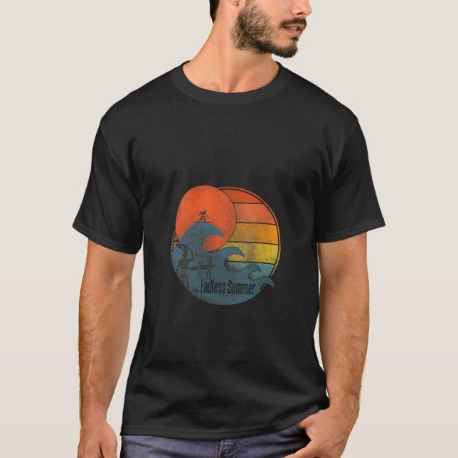 Womens Endless Summer Waves / Neck T-Shirt (Vorderseite)