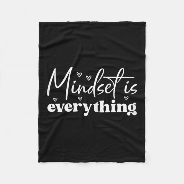 Womens Everything Is Mindset Insrational Mind Moti Fleecedecke (Vorderseite)