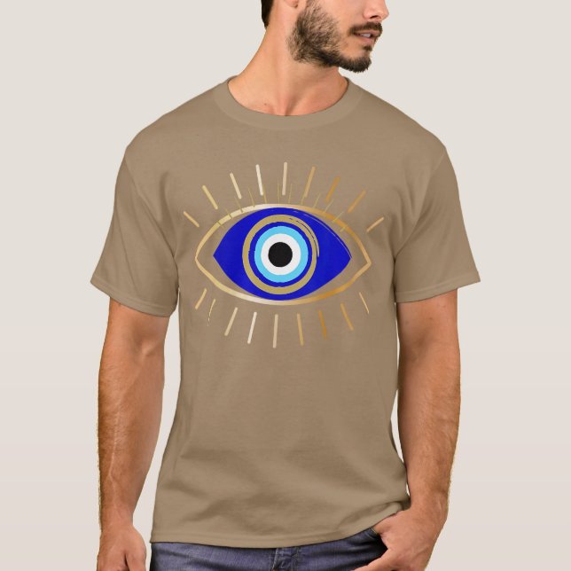 Womens Evil Eye Protection VNeck vintage T-Shirt (Vorderseite)