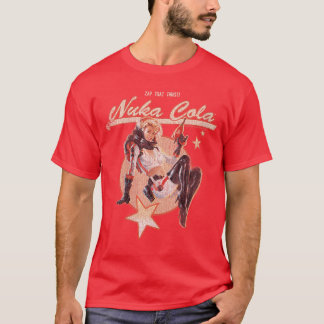 Womens Fallout Video Game Retro Nuka Cola Ad VNeck T-Shirt