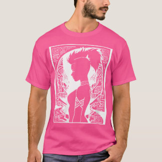 Womens Fantasy Post Punk Celtic Tribal Art Batcave T-Shirt