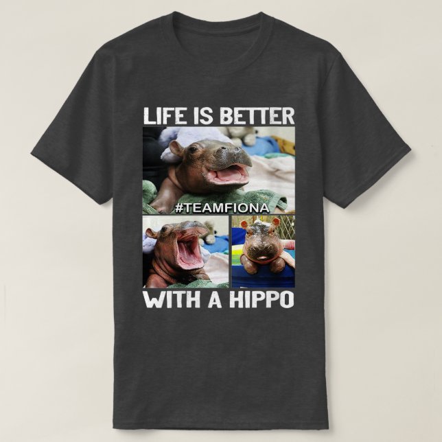 Womens Fiona The Hippo Baby VNeck T-Shirt (Design vorne)
