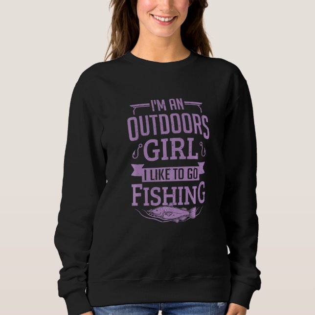 Womens Fishing Shirt Funny Fisherman Like To Go Fi (Vorderseite)