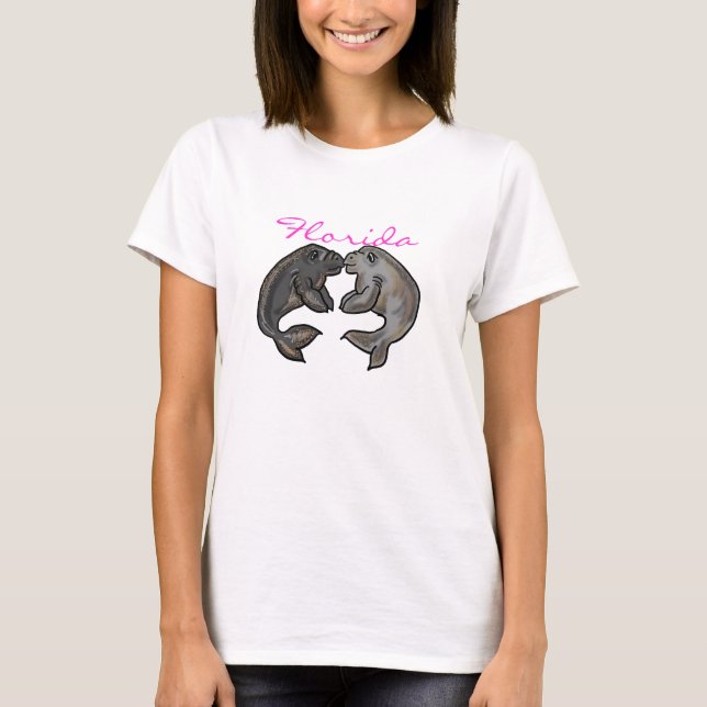 Womens Florida Manatee Shirt (Vorderseite)