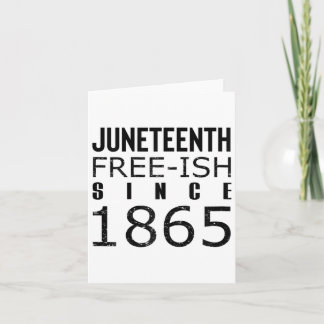 Womens Freeish Juneteeth Seit 1865 Schwarze Geschi Karte