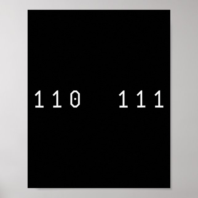 Womens Funny 67 Meme Binary Code Computer Science  Poster (Vorne)