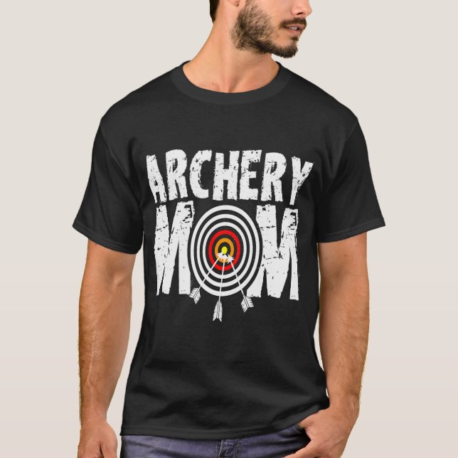 Womens Funny Archery Mama Archery Shooter Bow T-Shirt (Vorderseite)