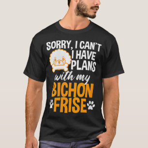 Womens Funny Bichon Frise T-Shirt für Hundebesitze