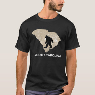 Womens Funny Bigfoot Ich glaube Lieben South Carol T-Shirt